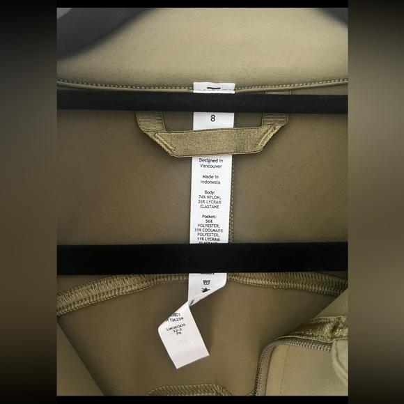Lululemon Instill Jacket Size 8 - Bronze Green - Picture 2 of 6